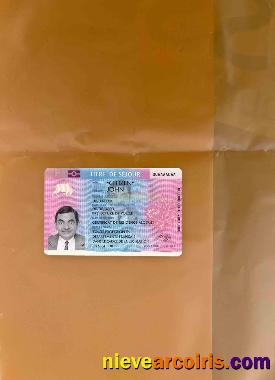 France Residence permit (Titre de séjour) photolook